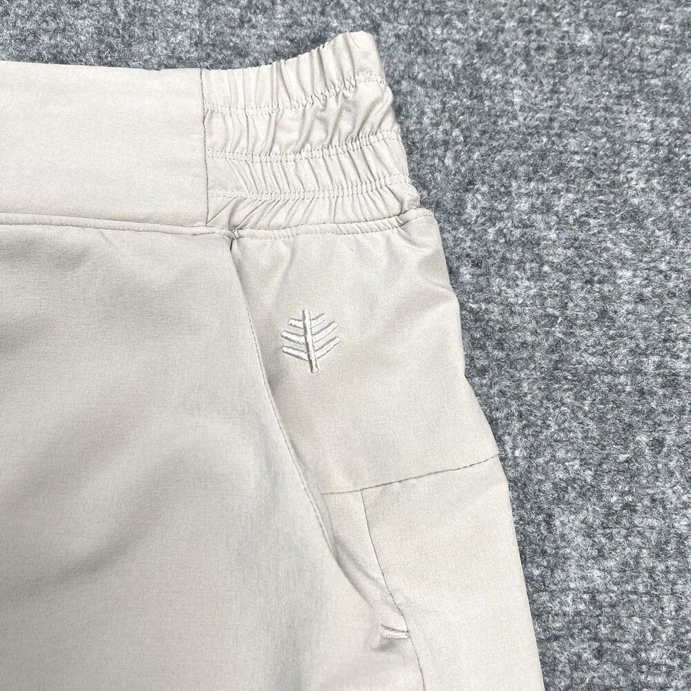 Coolibar Skort Womens Large Beige Pisa Travel UPF 50+ Sun Protection Pockets - Picture 5 of 10